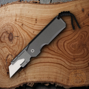 Big Idea Design Utility Folding Knife Stainless Steel Blade Titanium Handle