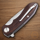 Boker Wiki G Folding Knife 3.13" 14C28N Sandvik Steel Blade Brown Wood Handle