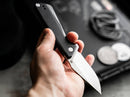 BOKER MF.3 Folding Knife 2.88" 440 Steel Blade Black Aluminum Handle