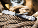Boker History Folding Knife 3.13" 1.4116 Steel Blade Ebony Wood Handle