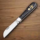 Boker History Folding Knife 3.13" 1.4116 Steel Blade Ebony Wood Handle