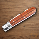 BOKER History Folding Knife 3.88" 440A Steel Blade Brown Wood Handle