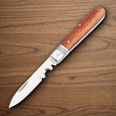 BOKER History Folding Knife 3.88" 440A Steel Blade Brown Wood Handle
