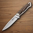 Boker Arbolito Relincho Cuerno Fixed Knife 5" Bohler N695 Steel Blade Stag Handle