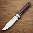 BOKER Arbolito Hunter Fixed Knife 4.75" N695 Steel Blade  Brown Smooth Ebony Wood Handle