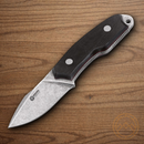 BOKER Arbolito El Heroe Fixed Knife 3" Stainless Steel Blade Black Micarta Handle