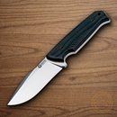 Boker Bison Fixed Knife 4.13" Bohler N695 Steel Blade Black G10 Handle