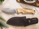 Boker Arbolito Vultur Fixed Knife 3.88" ACX 390 Steel Blade Olive Wood Handle