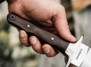 Boker Colmillo GX Fixed Knife 9.88" ACX 390 Steel Blade Brown Wood Handle