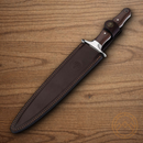 Boker Colmillo GX Fixed Knife 9.88" ACX 390 Steel Blade Brown Wood Handle
