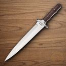 Boker Colmillo GX Fixed Knife 9.88" ACX 390 Steel Blade Brown Wood Handle