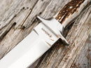 Boker Colmillo HX  Fixed Knife 9.88" ACX 390 Steel Blade Stag Handle