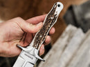 Boker Colmillo HX  Fixed Knife 9.88" ACX 390 Steel Blade Stag Handle