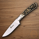 Boker Arbolito Nicker Fixed Knife 3.25" T6MoV Steel Blade Stag Handle