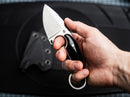 BOKER Enki Fixed Knife 2.25" 440 Steel Blade Black Micarta Handle