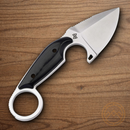 BOKER Enki Fixed Knife 2.25" 440 Steel Blade Black Micarta Handle