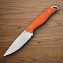 Boker USA Backcountry Fixed Knife 3.38" MagnaCut Steel Blade Orange G10 Handle