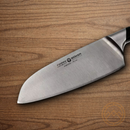 Boker Forge Santoku Kitchen Knife 6.25" X50CrMoV15 Steel Blade Black ABS Handle