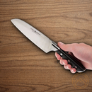 Boker Forge Santoku Kitchen Knife 6.25" X50CrMoV15 Steel Blade Black ABS Handle