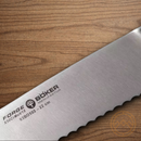 Boker Forge Bread Kitchen Knife 8.63" X50CrMoV15 Steel Blade Black ABS Handle
