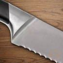 Boker Forge Bread Kitchen Knife 8.63" X50CrMoV15 Steel Blade Black ABS Handle