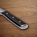 Boker Forge Bread Kitchen Knife 8.63" X50CrMoV15 Steel Blade Black ABS Handle