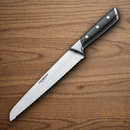 Boker Forge Bread Kitchen Knife 8.63" X50CrMoV15 Steel Blade Black ABS Handle