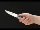 BOKER Forge Utility Fixed Knife 4.25" X50CrMoV15 Steel Blade Black ABS Handle