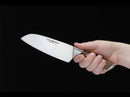 Boker Forge Santoku Kitchen Knife 6.25" X50CrMoV15 Steel Blade Maple Handle