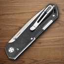 BOKER Kihon Bifold 42A Folding Knife 3" MagnaCut Steel Blade Black Stainless Handle