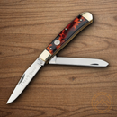 BOKER Trapper Pocket Knife Carbon Steel Blades Imitation Tortoise Shell Handle