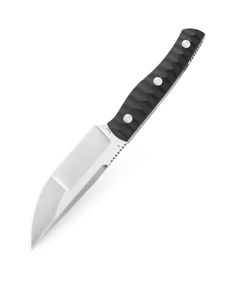 Bestech Knives Heidi Blacksmith 2 Fixed Knife 4" S35VN Steel Full Tang Blade Black Sculped Carbon Fiber Handle F04A -Bestech Knives - Survivor Hand Precision Knives & Outdoor Gear Store