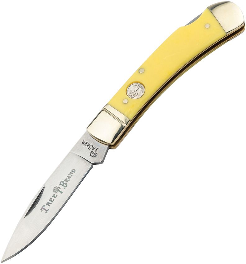 Boker Gentleman's Lockback Folding Knife 2.95" D2 Tool Steel Blade Yellow Delrin Handle 110818 -Boker - Survivor Hand Precision Knives & Outdoor Gear Store