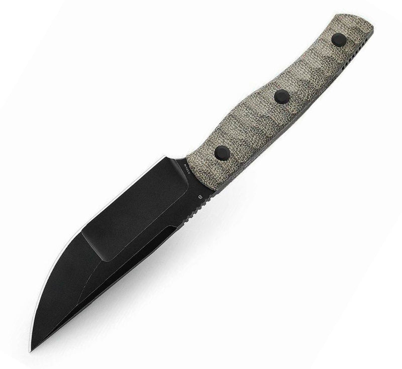 Bestech Knives Heidi Blacksmith 2 Fixed Knife 4" S35VN Steel Full Tang Blade Green Canvas Micarta Handle F04D -Bestech Knives - Survivor Hand Precision Knives & Outdoor Gear Store