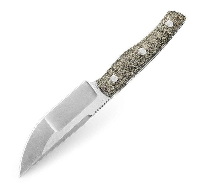 Bestech Knives Heidi Blacksmith 2 Fixed Knife 4" S35VN Steel Full Tang Blade Green Canvas Micarta Handle F04C -Bestech Knives - Survivor Hand Precision Knives & Outdoor Gear Store