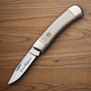 BOKER Gentleman's Folding Knife D2 Tool Steel Blades White Bone Handle