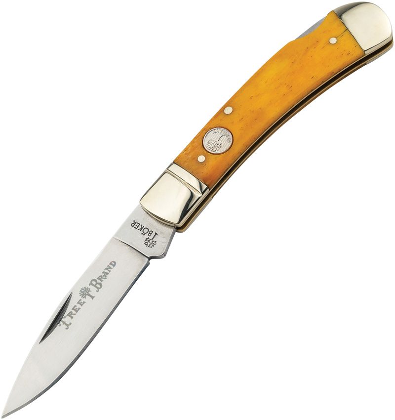 Boker Gentleman' Lockback Folding Knife 2.95" D2 Tool Steel Blade Yellow Smooth Bone Handle 110814 -Boker - Survivor Hand Precision Knives & Outdoor Gear Store