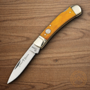 Boker Gentleman's Folding Knife D2 Tool Steel Blade Yellow Bone Handle