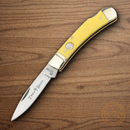 Boker Gentleman's Folding Knife D2 Tool Steel Blade Yellow Delrin Handle