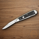 Boker Trapper Pocket Knife D2 Tool Steel Blades Black Bone Handle