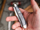 Boker Trapper Pocket Knife D2 Tool Steel Blades Gray Bone Handle