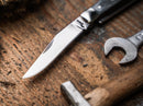 Boker Trapper Pocket Knife D2 Tool Steel Blades Gray Bone Handle