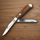 BOKER Trapper Pocket Knife D2 Tool Steel Blades Rosewood Handle