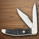 Boker Hunter Pocket Knife D2 Tool Steel Blades Black Bone Handle.