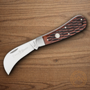 Boker Traditional Series Folding Knife D2 Tool Steel Blade Brown Bone Handle.