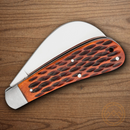Boker Traditional Series Folding Knife D2 Tool Steel Blade Brown Bone Handle.