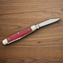 Boker Small Pen Pocket Knife D2 Tool Steel Blade Red Bone Handle.