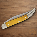 Boker Toothpick Folding Knife D2 Tool Steel Blade Yellow Bone Handle.