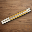Boker Toothpick Folding Knife D2 Tool Steel Blade Yellow Bone Handle.