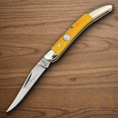 Boker Toothpick Folding Knife D2 Tool Steel Blade Yellow Bone Handle.